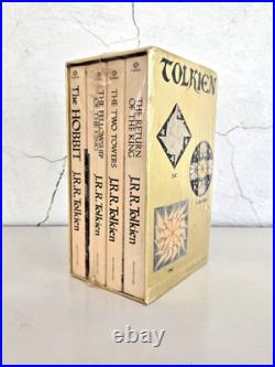 Sealed LORD OF THE RINGS 1973 JRR Tolkien GOLD FOIL Collectors Box Set 4 Books