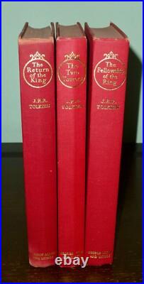 Second Edition 4th Imp. Lord Of The Rings Trilogy 1969 J R R Tolkien Allen Unwin