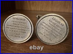 Set of 12 J. R. R. Tolkien Lord of the Rings Pewter Miniatures 1979 Elan Merch Inc