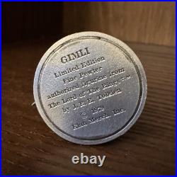Set of 12 J. R. R. Tolkien Lord of the Rings Pewter Miniatures 1979 Elan Merch Inc