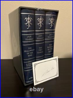 Signed Alan Lee Tolkien Lord Of The Rings Deluxe Illustrated Boxset 2024
