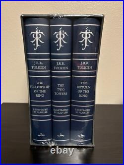 Signed Alan Lee Tolkien Lord Of The Rings Deluxe Illustrated Boxset 2024