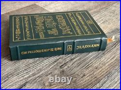 THE FELLOWSHIP OF THE RINGS Easton Press Leather Book Tolkien Lord Of The Rings