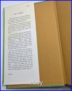 THE HOBBIT J. R. R. Tolkien 1st/34th 1966 HCDJ Lord Of The Rings