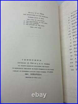 THE HOBBIT J. R. R. Tolkien 1st/34th 1966 HCDJ Lord Of The Rings
