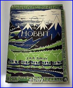 THE HOBBIT by J. R. R. Tolkien 1st/35th 1966 HCDJ Lord of the Rings LOTR