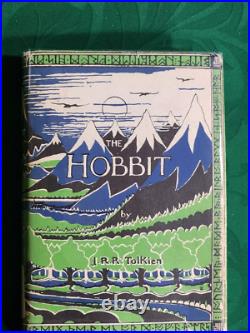 THE HOBBIT by J. R. R. Tolkien pub 1951 hcdj 2nd Edition The Lord of the Rings