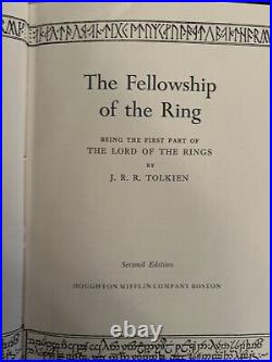 THE LORD OF THE RINGS 3 VOLS 1965 HOUGHTON Second Edition by J. R. R. TOLKIEN