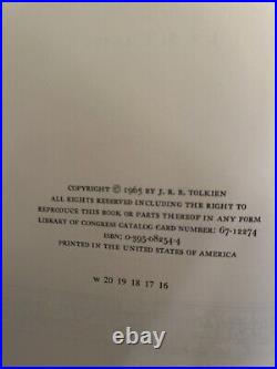 THE LORD OF THE RINGS 3 VOLS 1965 HOUGHTON Second Edition by J. R. R. TOLKIEN