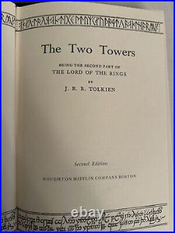 THE LORD OF THE RINGS 3 VOLS 1965 HOUGHTON Second Edition by J. R. R. TOLKIEN