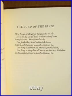 THE LORD OF THE RINGS By J. R. R. Tolkien- Folio Society 3 Vol. Set Unread MINT