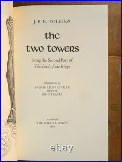 THE LORD OF THE RINGS By J. R. R. Tolkien- Folio Society 3 Vol. Set Unread MINT