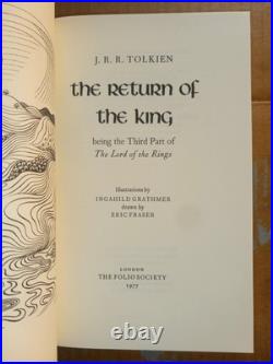 THE LORD OF THE RINGS By J. R. R. Tolkien- Folio Society 3 Vol. Set Unread MINT