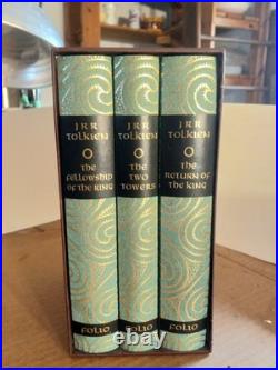 THE LORD OF THE RINGS By J. R. R. Tolkien- Folio Society 3 Vol. Set Unread MINT