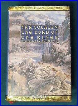 THE LORD OF THE RINGS J. R. R. Tolkien 1991 Illustrated Hardcover with DJ