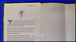 THE LORD OF THE RINGS J. R. R. Tolkien 1991 Illustrated Hardcover with DJ