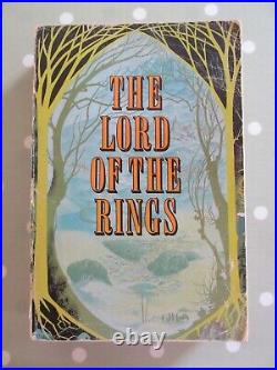 THE LORD OF THE RINGS JRR TOLKIEN GEORGE ALLEN UNWIN 3 IN 1 PB 1st PRINTING 1968