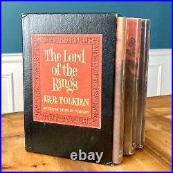 THE LORD OF THE RINGS TRILOGY 1965 SECOND EDITION HC SET with SLIPCASE MAPS NF