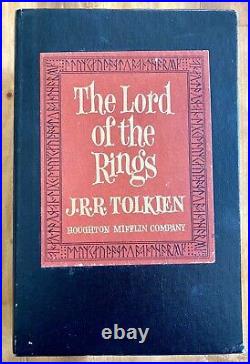 THE LORD OF THE RINGS TRILOGY 1965 SECOND EDITION HC SET with SLIPCASE MAPS NF