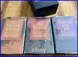 THE LORD OF THE RINGS TRILOGY 1965 SECOND EDITION HC SET with SLIPCASE MAPS NF