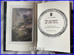 THE LORD OF THE RINGS TRILOGY Folio Society Limited Edition, signed by ALAN LEE