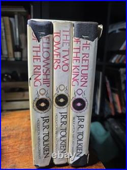 THE LORD OF THE RINGS, TRILOGY, J. R. R. TOLKIEN, 2nd Edition, HCDJ, SLIPCASE