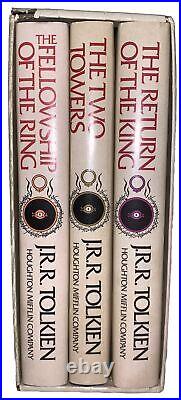 THE LORD OF THE RINGS, TRILOGY, J. R. R. TOLKIEN, 2nd Edition, HCDJ, SLIPCASE