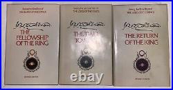 THE LORD OF THE RINGS, TRILOGY, J. R. R. TOLKIEN, 2nd Edition, HCDJ, SLIPCASE