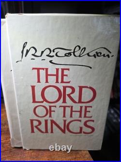THE LORD OF THE RINGS, TRILOGY, J. R. R. TOLKIEN, 2nd Edition, HCDJ, SLIPCASE