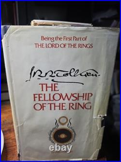 THE LORD OF THE RINGS, TRILOGY, J. R. R. TOLKIEN, 2nd Edition, HCDJ, SLIPCASE