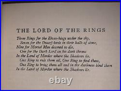 THE LORD OF THE RINGS, TRILOGY, J. R. R. TOLKIEN, 2nd Edition, HCDJ, SLIPCASE