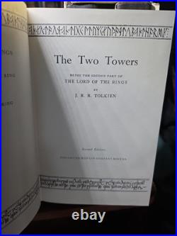 THE LORD OF THE RINGS, TRILOGY, J. R. R. TOLKIEN, 2nd Edition, HCDJ, SLIPCASE