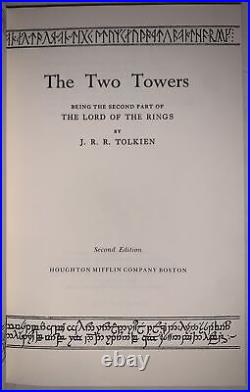 THE LORD OF THE RINGS, TRILOGY, J. R. R. TOLKIEN, 2nd Edition, HCDJ, SLIPCASE