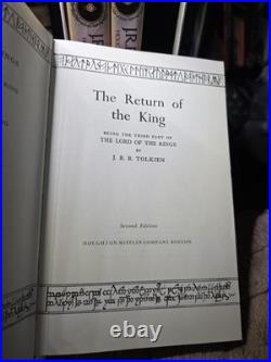 THE LORD OF THE RINGS, TRILOGY, J. R. R. TOLKIEN, 2nd Edition, HCDJ, SLIPCASE