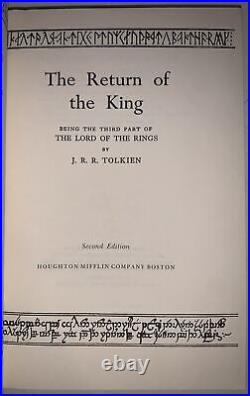 THE LORD OF THE RINGS, TRILOGY, J. R. R. TOLKIEN, 2nd Edition, HCDJ, SLIPCASE