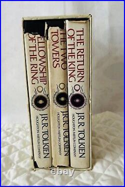 THE LORD OF THE RINGS TRILOGY J. R. R. TOLKIEN With SLIPCASE And Dustcovers