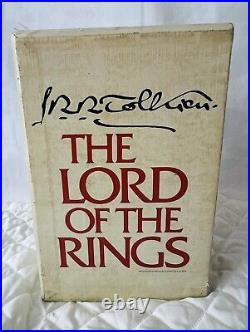 THE LORD OF THE RINGS TRILOGY J. R. R. TOLKIEN With SLIPCASE And Dustcovers