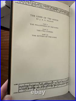 THE LORD OF THE RINGS TRILOGY JRR Tolkien Easton Press Leather Bound