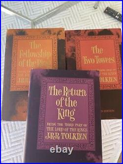 THE LORD OF THE RINGS Trilogy Second Revised Edition 1965 HCDJ Box Set TOLKIEN