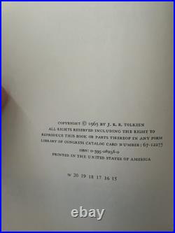 THE LORD OF THE RINGS by J. R. R. Tolkien 1965 2nd Ed 3 Vol Box Set HC/DJ