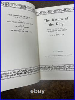 THE LORD OF THE RINGS by J. R. R. Tolkien 1965 2nd Ed 3 Vol Box Set HC/DJ