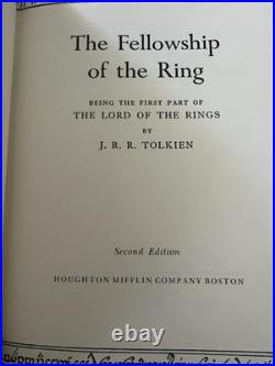 THE LORD OF THE RINGS by J. R. R. Tolkien 1965 2nd Ed 3 Vol Box Set HC/DJ