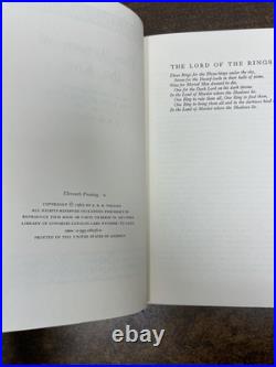 THE LORD OF THE RINGS by J. R. R. Tolkien 1965 2nd Ed 3 Vol Box Set HC/DJ