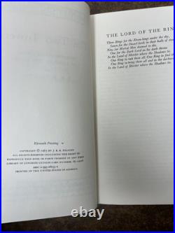 THE LORD OF THE RINGS by J. R. R. Tolkien 1965 2nd Ed 3 Vol Box Set HC/DJ