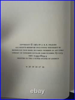 THE LORD OF THE RINGS by J. R. R. Tolkien 1965 2nd Ed 3 Vol Box Set HC/DJ