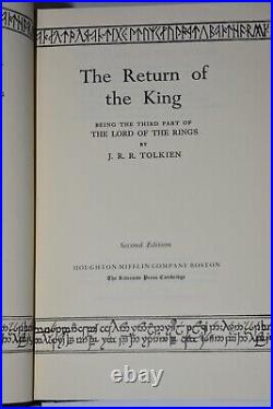 THE LORD OF THE RINGS by J. R. R. Tolkien HC In Slipcase SECOND EDITION 3 Vols