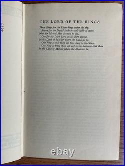 THE TWO TOWERS J. R. R. Tolkien 1st Ed 2nd Impression 1955 VG/VG With Jacket Map