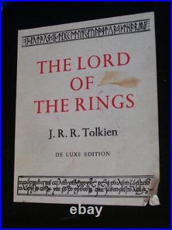 TOLKIEN DELUXE EDITIONS THE HOBBIT 2nd & LORD OF THE RINGS 5th GEORGE ALLEN &