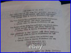TOLKIEN DELUXE EDITIONS THE HOBBIT 2nd & LORD OF THE RINGS 5th GEORGE ALLEN &