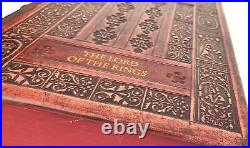 TOLKIEN THE LORD OF THE RINGS exclusive leather binding, copy number 25, burg